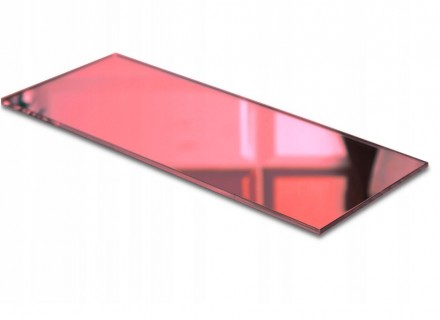 Зеркальный монолитный поликарбонат IRROX-REFLECTION GP, красный, 3*1000*2000мм
