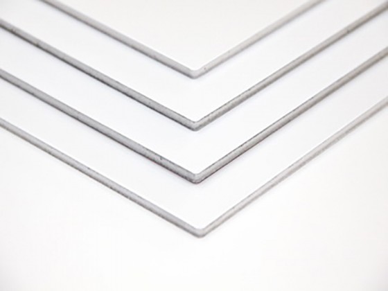 Алюминиевая композитная панель 3 мм, белая