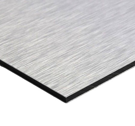 Алюминиевая композитная панель 3 мм, шлифованный металл 