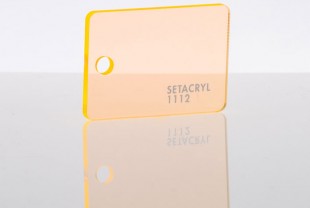 Литьевое оргстекло Setacryl, толщина 3 мм, желтый флуоресцентный