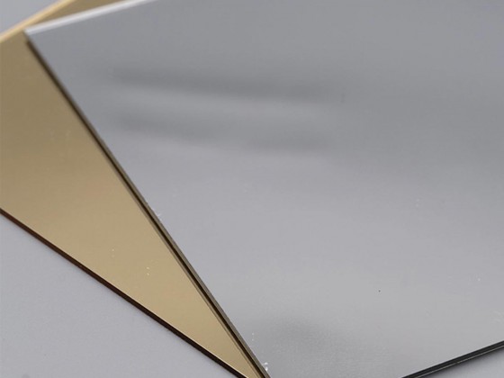 Ударопрочный полистирол зеркальный, серебро (глянец), 1 мм