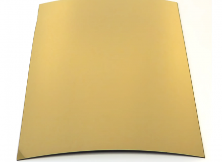 Ударопрочный полистирол зеркальный, золото (глянец), 1 мм