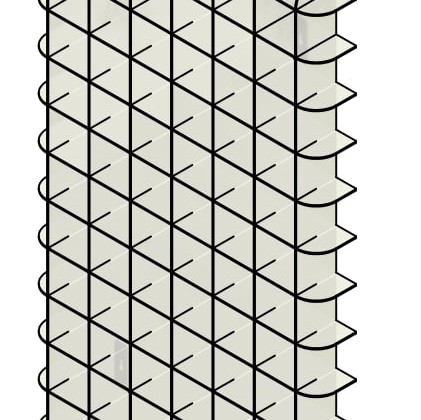Витрина, полка для коллекции 1340х721х100 мм (78 слотов) 