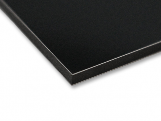 Алюминиевая композитная панель 4 мм, черная 1220*4000 мм