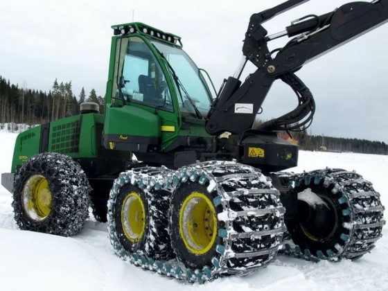 Стекло для кабины харвестера John Deere 1270D