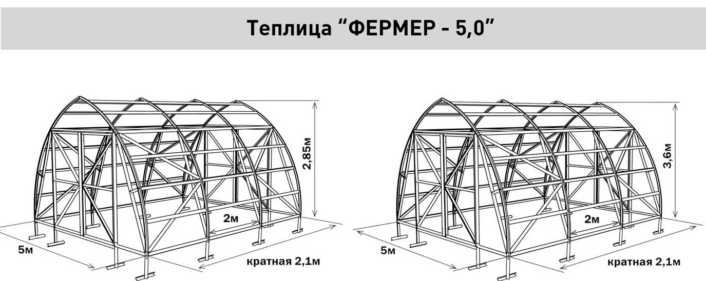Теплица капелька чертежи дуг